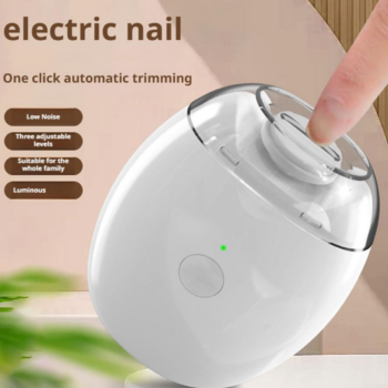 Electric Nail Clipper with LED Light – Pedicure, Polishing & Nail Cutter