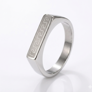 Stainless Steel Greek Ring for Boys