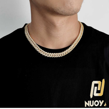 Retro Stainless Steel Iced Cut Diamond Neck Chain And Bracelet for Boys