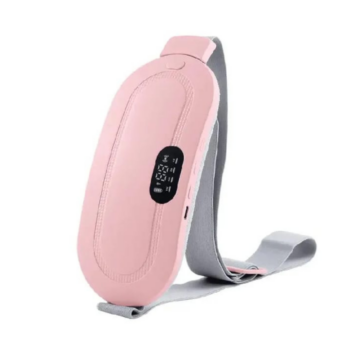 Period Cramp Relief Belt – Portable Electric Menstrual Heating Pad with Massager