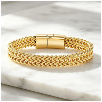 Premium Quality Stainless Steel Cubin Chain Magnet Clip Bracelet for Men and Boys